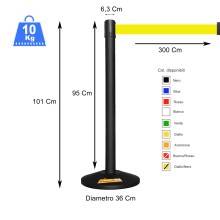 COLONNA COLONNINA NASTRO GIALLO