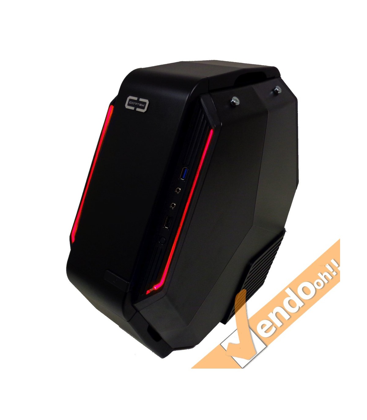CASE COMPUTER GAMING MICRO ATX TOWER GAME CABINET TRASPORTABILE CON MANIGLIA