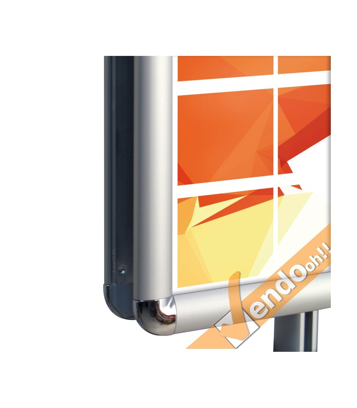 ESPOSITORE PUBBLICITARIO PIANTANA 16 CORNICI BIFACCIALE FORMATO A4 AUTOPORTANTE