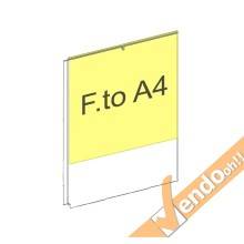 TARGA ESPOSITIVA DA PARETE PANNELLO PORTA AVVISI F.TO A4 VERTICALE A PLEXIGLASS