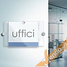 TARGA ESPOSITIVA DA PARETE PANNELLO PORTA AVVISI VARIE MISURE TASCA PLEXIGLASS