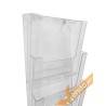 PORTA DEPLIANT DEPLIAN DA PARETE MURO F.TO A4 3 TASCHE VERTICALE PDP300
