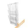 PORTA DEPLIANT DEPLIAN DA PARETE MURO F.TO A4 3 TASCHE VERTICALE PDP300