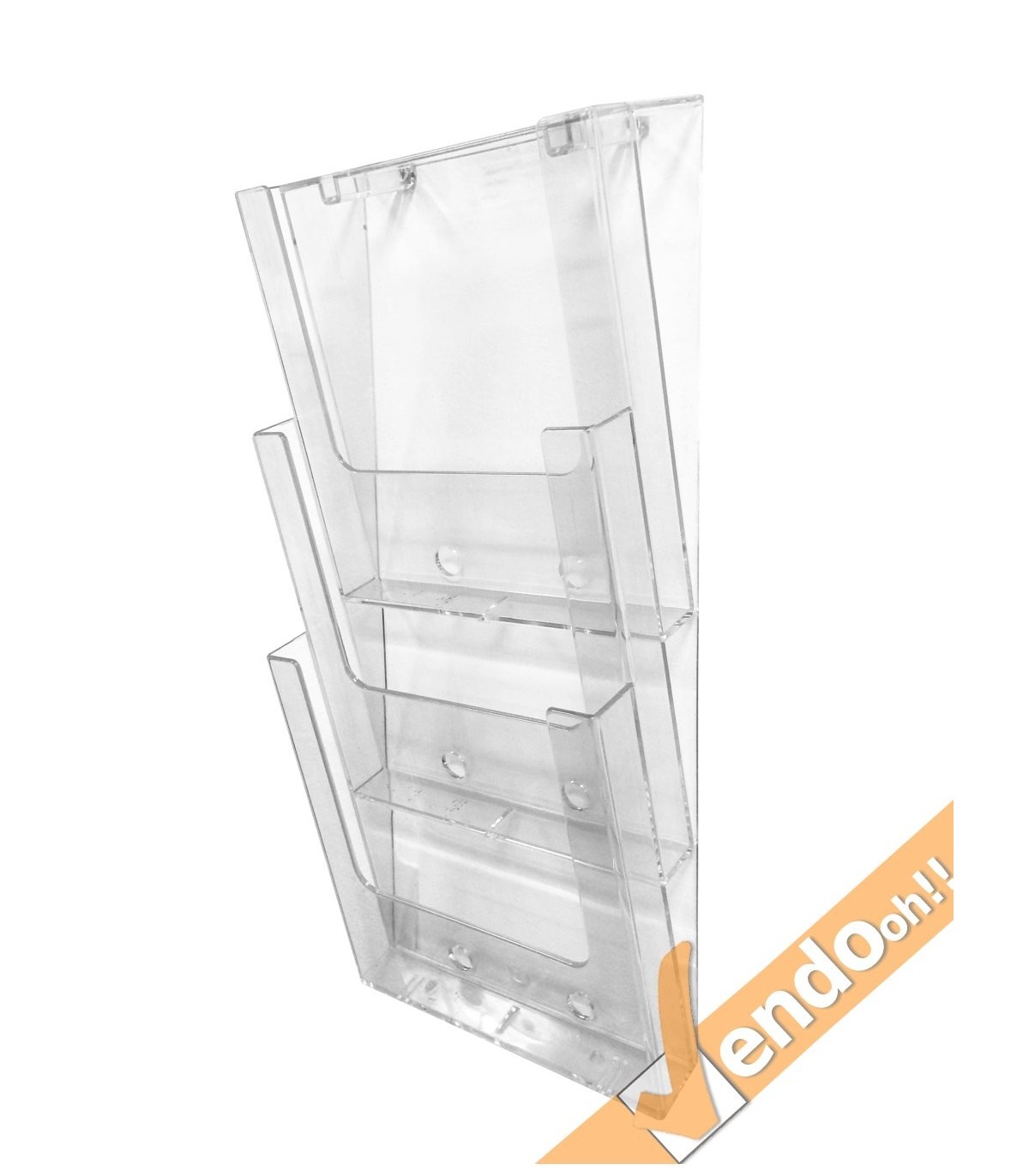 PORTA DEPLIANT DEPLIAN DA PARETE MURO F.TO A4 3 TASCHE VERTICALE PDP300