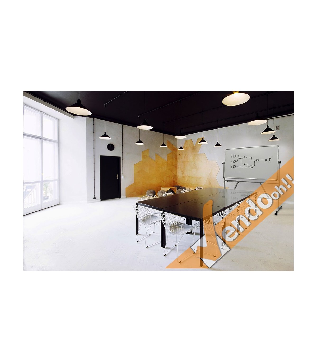 LAVAGNA MAGNETICA SCRIVIBILE 120X90 TIPO SCUOLA GIREVOLE AUTOPORTANTE CON RUOTE