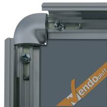 CORNICE INFORMATIVA A4 TABELLA COMPLETA DI COLLARE PER FISSAGGIO A PALI MONTANTI