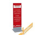 TOTEM ESPOSITORE BIFACCIALE PUBBLICITA INFORMAZIONE COMUNICAZIONE GRAFICA 76X180
