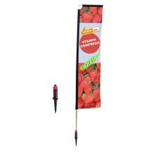 ESPOSITORE A BANDIERA DA ESTERNO INTERNO ANCHE BASE PER AUTO NEVE E PICCHETTO