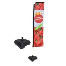 BANDIERA 200 CM DA ESTERNO INTERNO BASE RIEMPIBILE