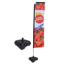 ESPOSITORE A BANDIERA DA ESTERNO INTERNO ANCHE BASE PER AUTO NEVE E PICCHETTO