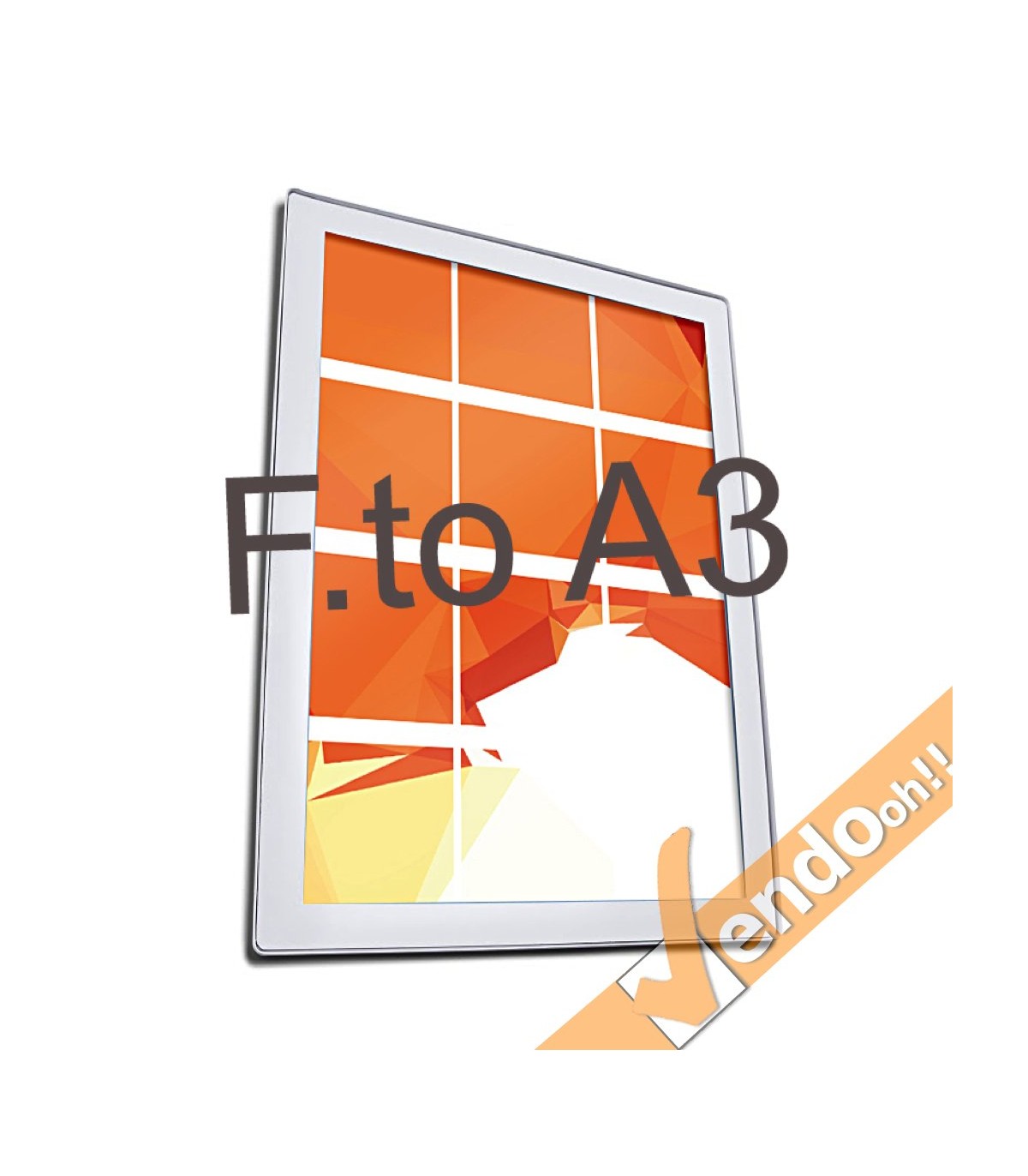 CORNICE MAGNETICA ULTRA PIATTA FORMATO A4 DA MURO PARETE CON FRONTALE MAGNETICO