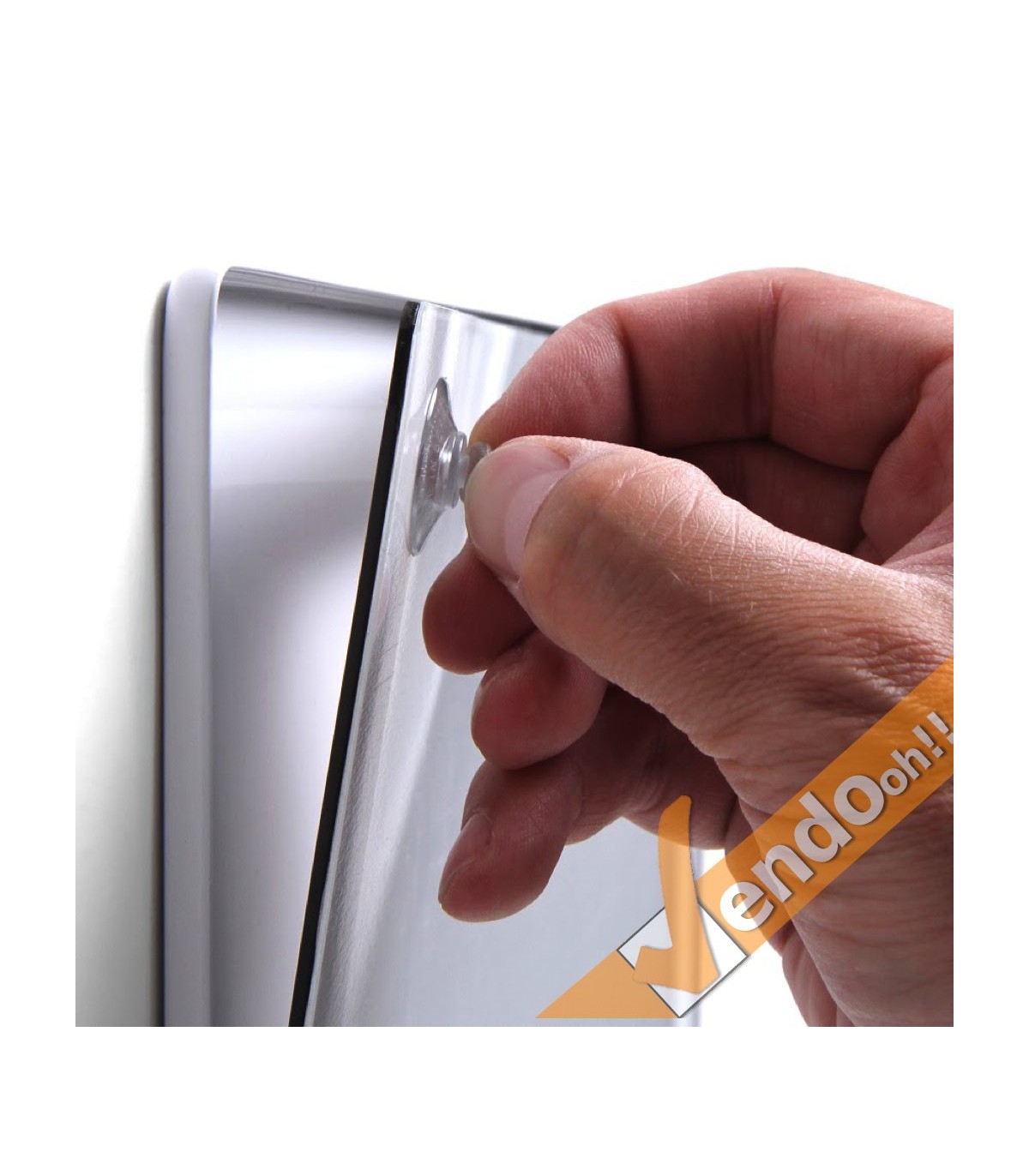 CORNICE MAGNETICA ULTRA PIATTA FORMATO A4 DA MURO PARETE CON FRONTALE MAGNETICO