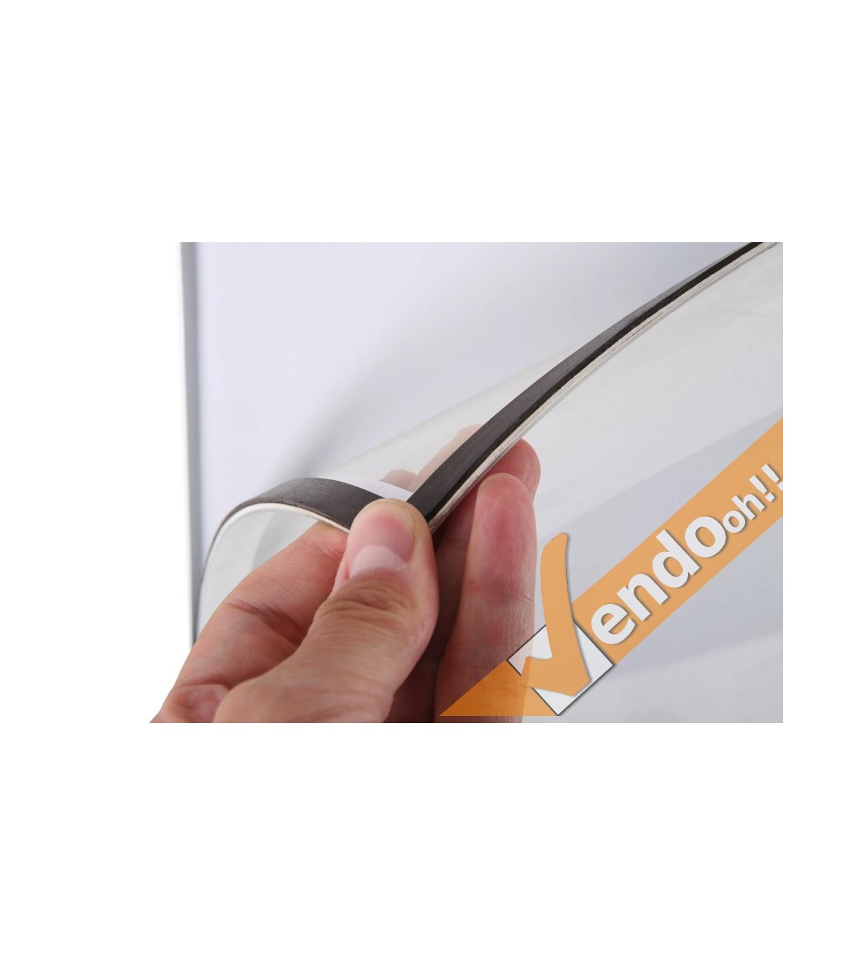 CORNICE MAGNETICA ULTRA PIATTA FORMATO A4 DA MURO PARETE CON FRONTALE MAGNETICO