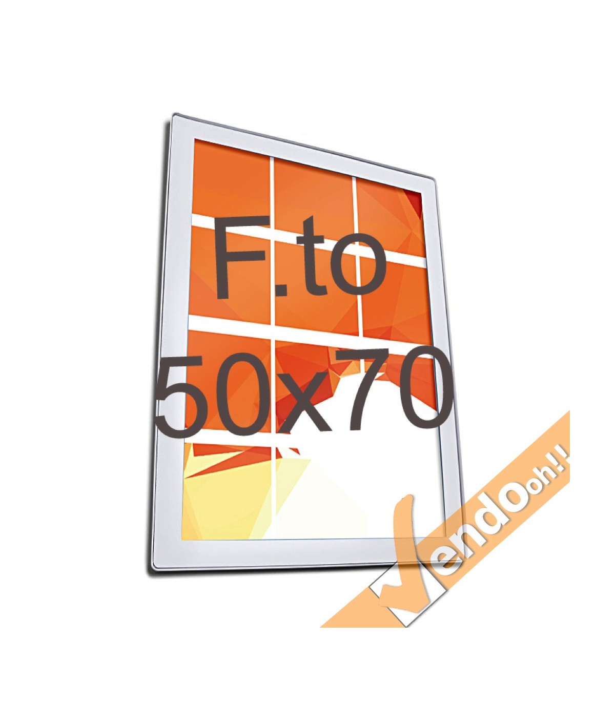 CORNICE MAGNETICA ULTRA PIATTA FORMATO A4 DA MURO PARETE CON FRONTALE MAGNETICO