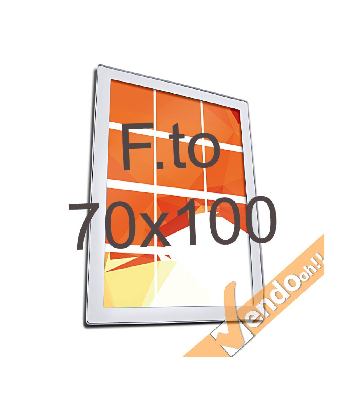 CORNICE MAGNETICA ULTRA PIATTA FORMATO A4 DA MURO PARETE CON FRONTALE MAGNETICO