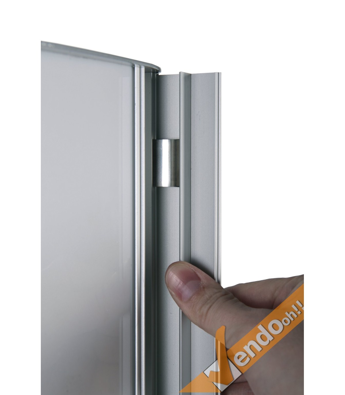 TOTEM PUBBLICITARIO BIFACCIALE DA TERRA DA INTERNO CERTIFICATO H 200 L 70 CM