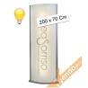 TOTEM PUBBLICITARIO RETRO ILLUMINATO COLONNA LUMINOSA BIFACCIALE LUCE INTERNA
