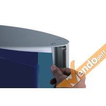 TOTEM PUBBLICITARIO ESPOSITORE DA TERRA BIFACCIALE COMUNICAZIONI E INDICAZIONI