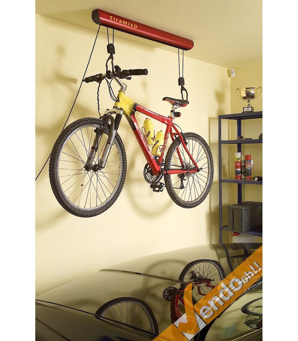 PORTA BICICLETTA BICI BIKE PROFESSIONALE BREVETTATO SALVA SPAZIO IN METALLO 15KG