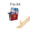 PORTA DEPLIANT DEPLIAN DA PARETE MURO F.TO A4 3 TASCHE VERTICALE PDP300
