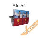 PORTA DEPLIANT DEPLIAN DA PARETE MURO F.TO A4 3 TASCHE VERTICALE PDP300