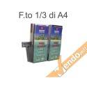 PORTA DEPLIANT DEPLIAN DA PARETE MURO F.TO A4 3 TASCHE VERTICALE PDP300