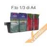 PORTA DEPLIANT DEPLIAN DA PARETE MURO F.TO A4 3 TASCHE VERTICALE PDP300