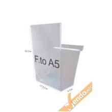 PORTA DEPLIANT DEPLIAN DA PARETE MURO F.TO A4 3 TASCHE VERTICALE PDP300