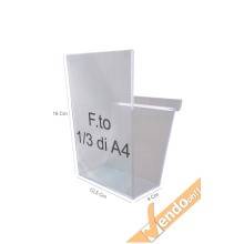 PORTA DEPLIANT DEPLIAN DA PARETE MURO F.TO A4 3 TASCHE VERTICALE PDP300