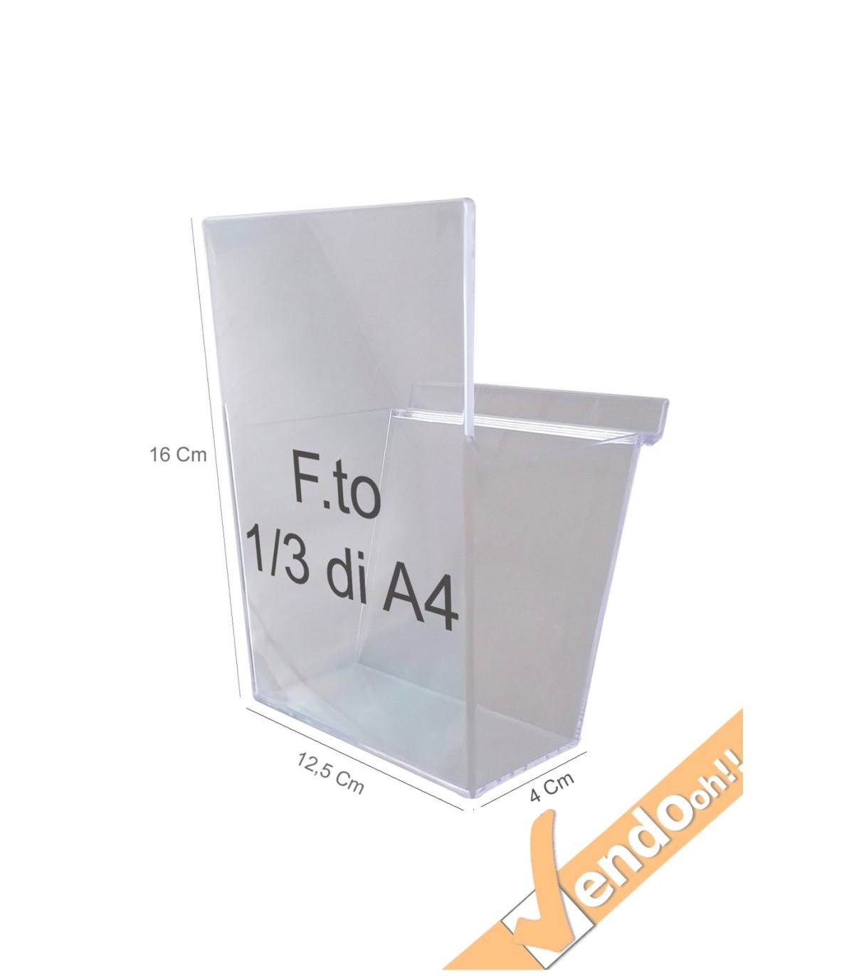 PORTA DEPLIANT DEPLIAN DA PARETE MURO F.TO A4 3 TASCHE VERTICALE PDP300