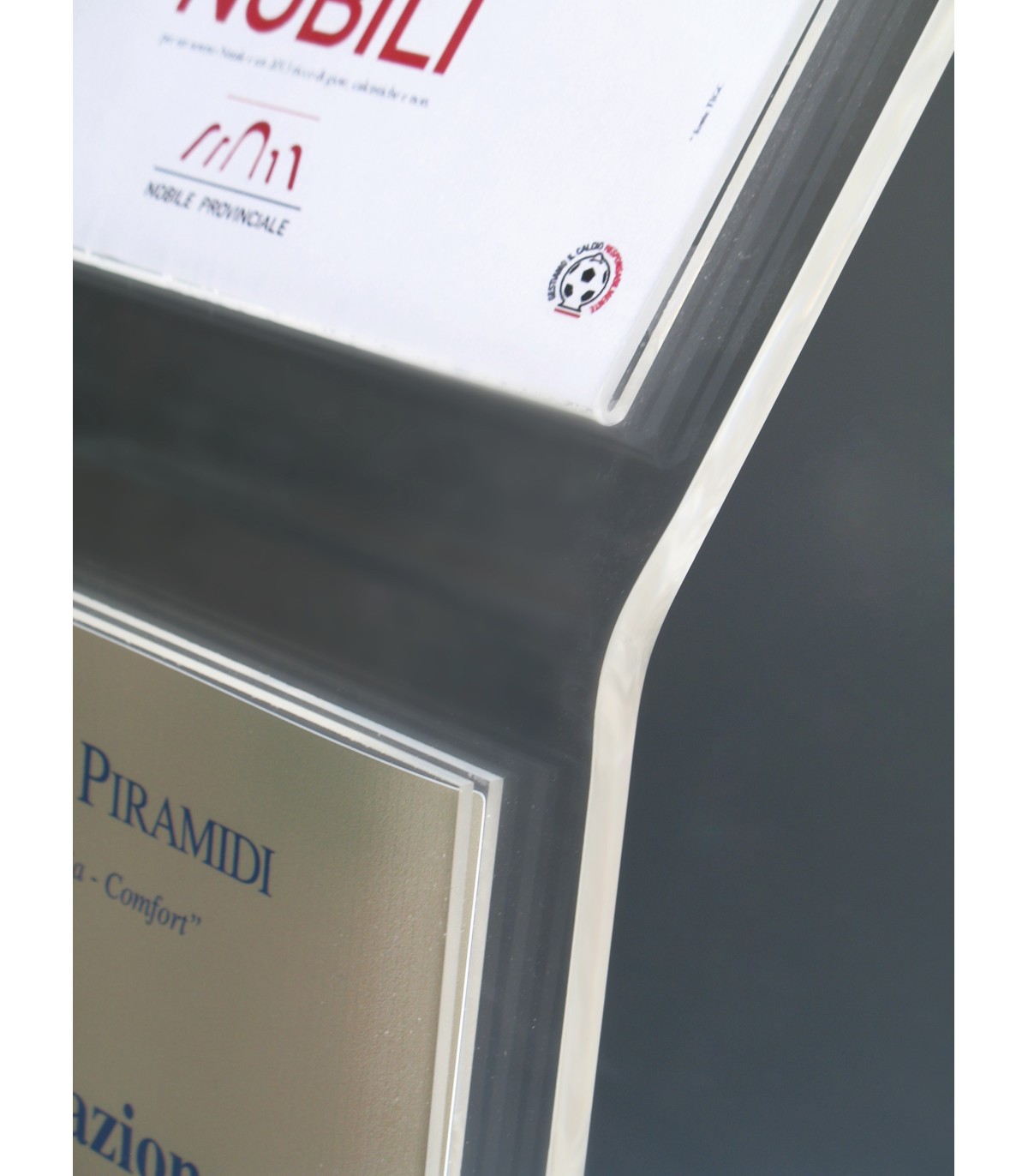 ESPOSITORE PUBBLICITARIO A4 LEGGIO PORTA LOCANDINE AVVISI DEPLIANT COMUNICAZIONI