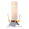BASE 50 CM IN METALLO PER TOTEM PUBBLICITARIO BIFACCIALE ESPOSITORE DA PAVIMENTO