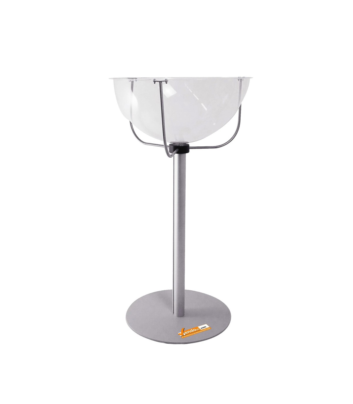 ESPOSITORE CESTO CESTONE TRASPARENTE BANCARELLA DA PAVIMENTO A MEZZA SFERA