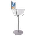 ESPOSITORE DEPLIANT RIVISTE A4 DA PAVIMENTO LEGGIO UFFICIO NEGOZIO AGENZIA SLV01