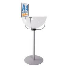 ESPOSITORE DEPLIANT RIVISTE A4 DA PAVIMENTO LEGGIO UFFICIO NEGOZIO AGENZIA SLV01