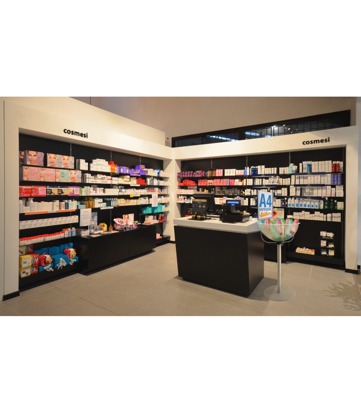 ESPOSITORE DEPLIANT RIVISTE A4 DA PAVIMENTO LEGGIO UFFICIO NEGOZIO AGENZIA SLV01