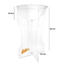 ESPOSITORE DEPLIANT RIVISTE A4 DA PAVIMENTO LEGGIO UFFICIO NEGOZIO AGENZIA SLV01