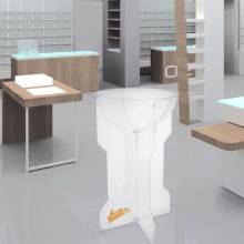 ESPOSITORE DEPLIANT RIVISTE A4 DA PAVIMENTO LEGGIO UFFICIO NEGOZIO AGENZIA SLV01