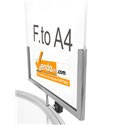 ESPOSITORE DEPLIANT RIVISTE A4 DA PAVIMENTO LEGGIO UFFICIO NEGOZIO AGENZIA SLV01