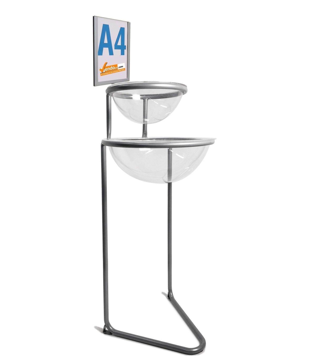 ESPOSITORE DEPLIANT RIVISTE A4 DA PAVIMENTO LEGGIO UFFICIO NEGOZIO AGENZIA SLV01