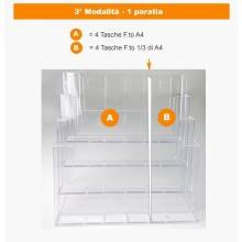 ESPOSITORE PUBBLICITARIO A5 DA PAVIMENTO PORTA DEPLIANT LOCANDINE BROCHURE SLV09