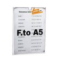 TARGA ADESIVA PORTA AVVISI DA PARETE VETRINA A4 O A5 ORIZZONTALE O VERTICALE