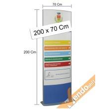 SERVIZIO DI STAMPA PER TOTEM ESPOSITORE BIFACCIALE TIS002