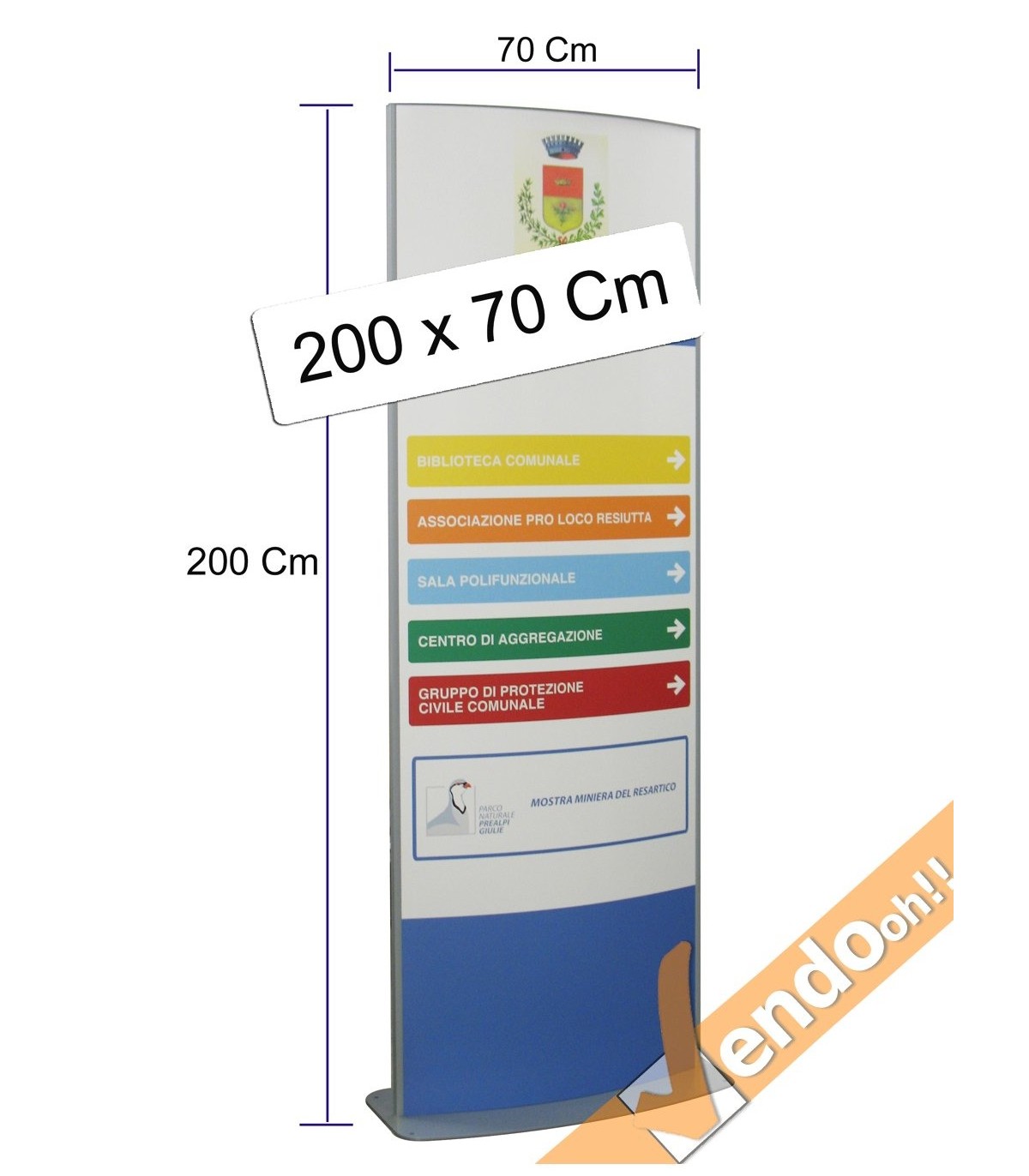 SERVIZIO DI STAMPA PER TOTEM ESPOSITORE BIFACCIALE TEE002