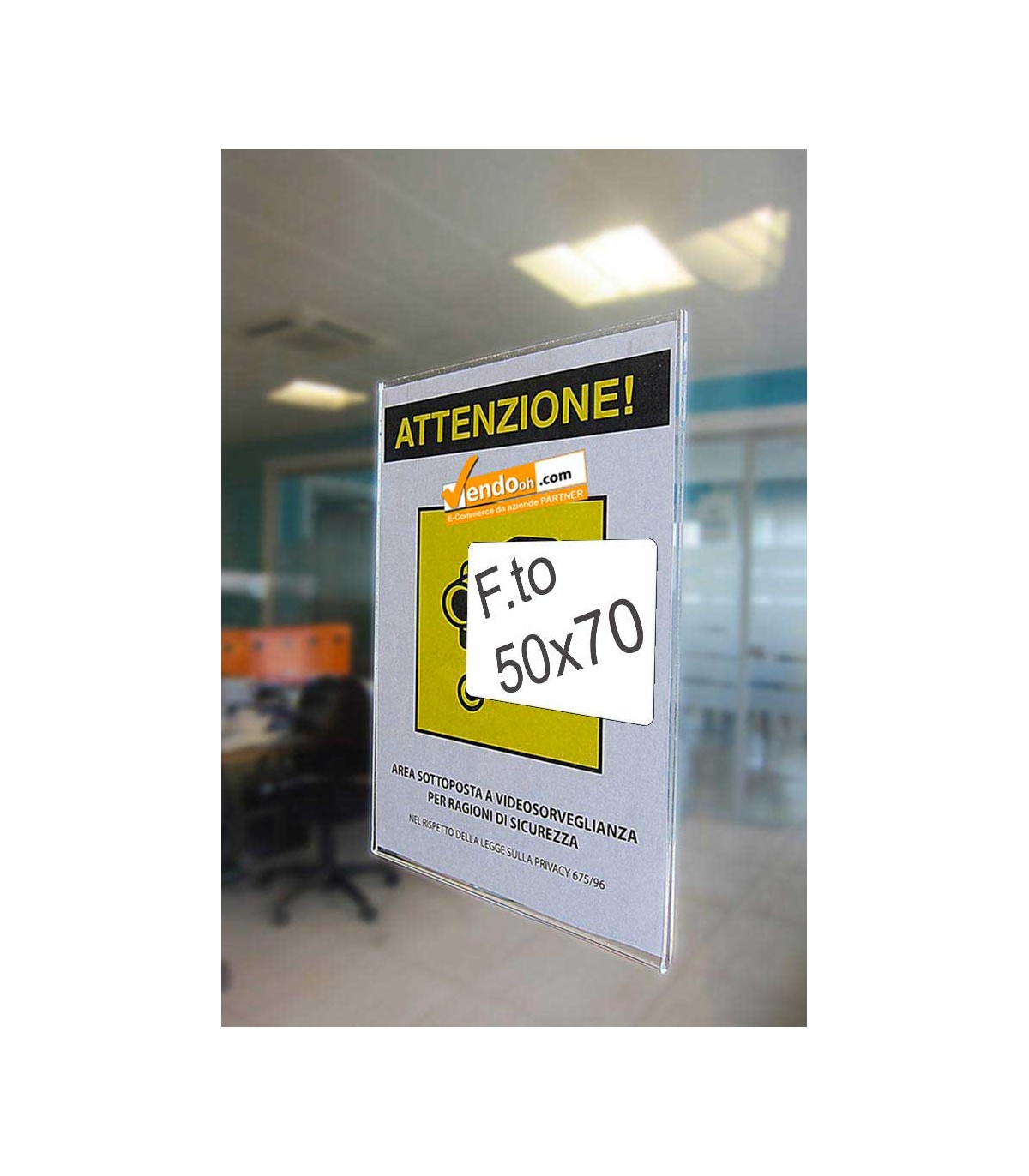 PORTA AVVISI TARGA ADESIVO DA PARETE MURO VETRINA UFFICIO NEGOZIO VARIE MISURE