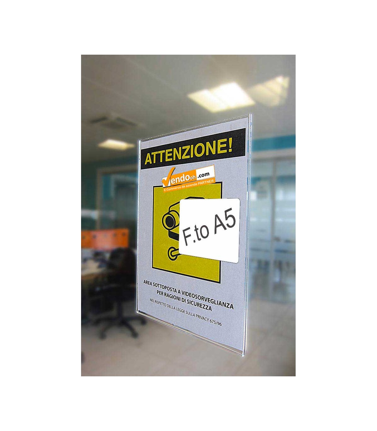 PORTA AVVISI TARGA ADESIVO DA PARETE MURO VETRINA UFFICIO NEGOZIO VARIE MISURE