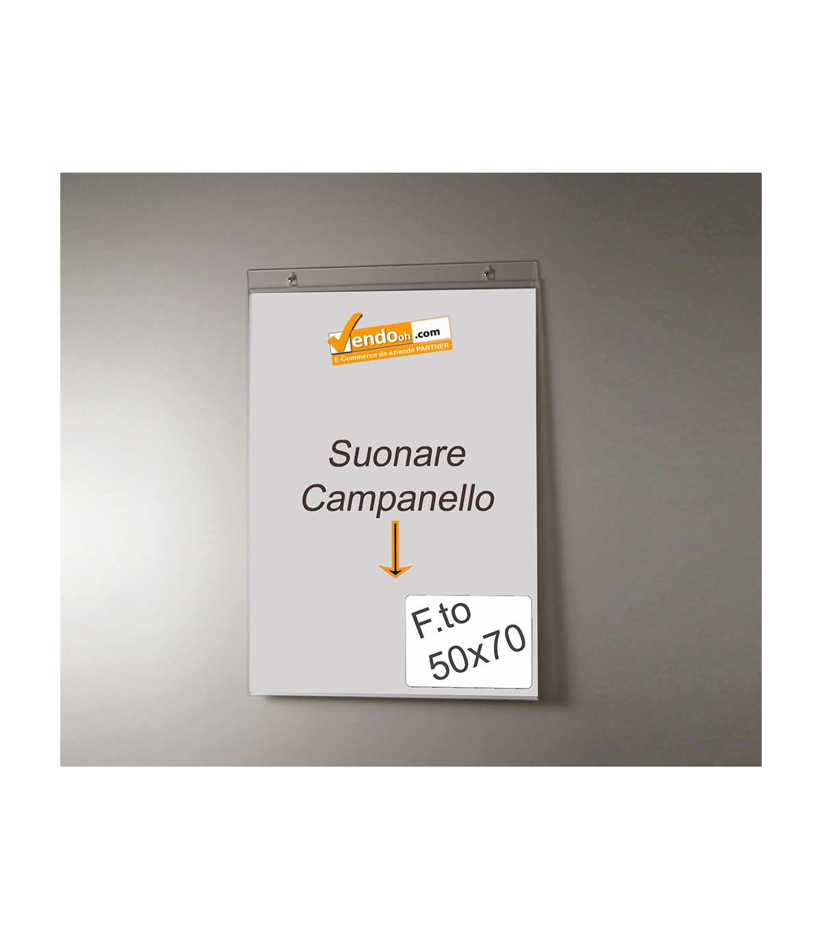 PORTA AVVISI TARGA CON FORI DA PARETE MURO UFFICIO NEGOZIO AZIENDA VARIE MISURE