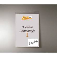 PORTA AVVISI TARGA CON FORI DA PARETE MURO UFFICIO NEGOZIO AZIENDA FORMATO A4 VERTICALE