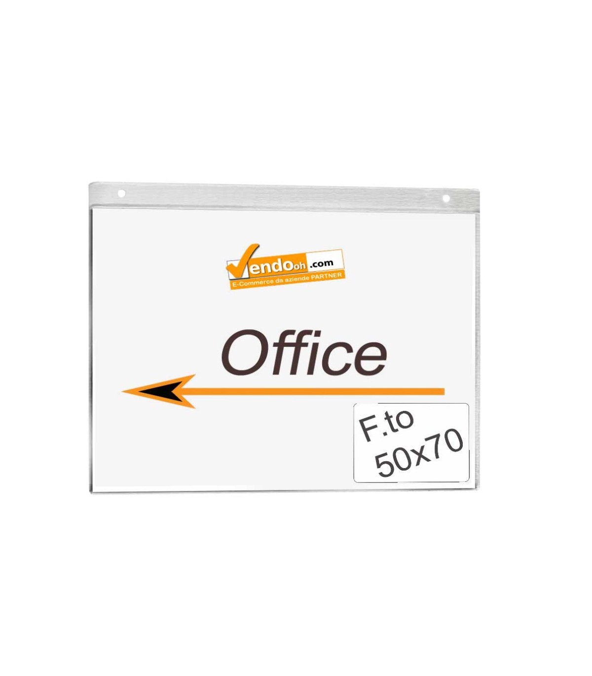 PORTA AVVISI TARGA CON FORI DA PARETE MURO UFFICIO NEGOZIO AZIENDA VARIE MISURE