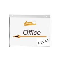 PORTA AVVISI TARGA CON FORI DA PARETE MURO UFFICIO NEGOZIO AZIENDA FORMATO A4 ORIZZONTALE